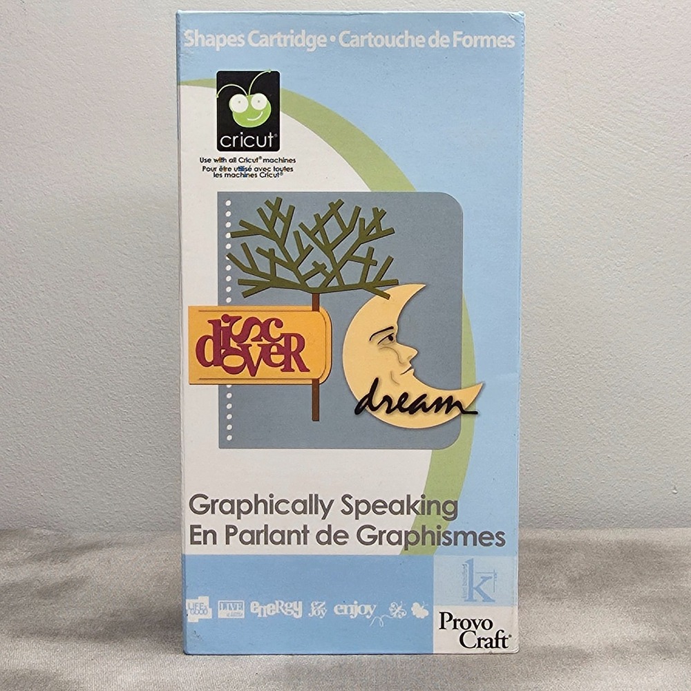 Cricut GRAPHICALLY‎ SPEAKING Cartridge, Booklet, & Keypad Overlay # 29-0590